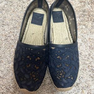 Tory Burch Black Espadrilles
